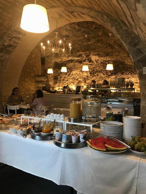 Breakfast room at Hotel Sabbinirica, Ragusa, Sicily